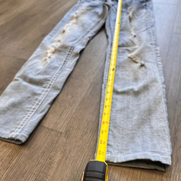 Harley Davidson distressed ripped low rise jeans. Gem and stud details. - Picture 15 of 15